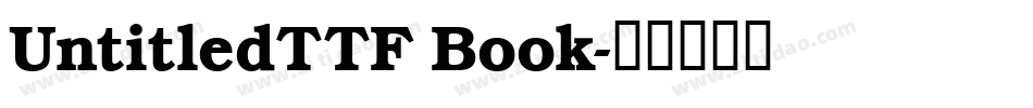 UntitledTTF Book字体转换